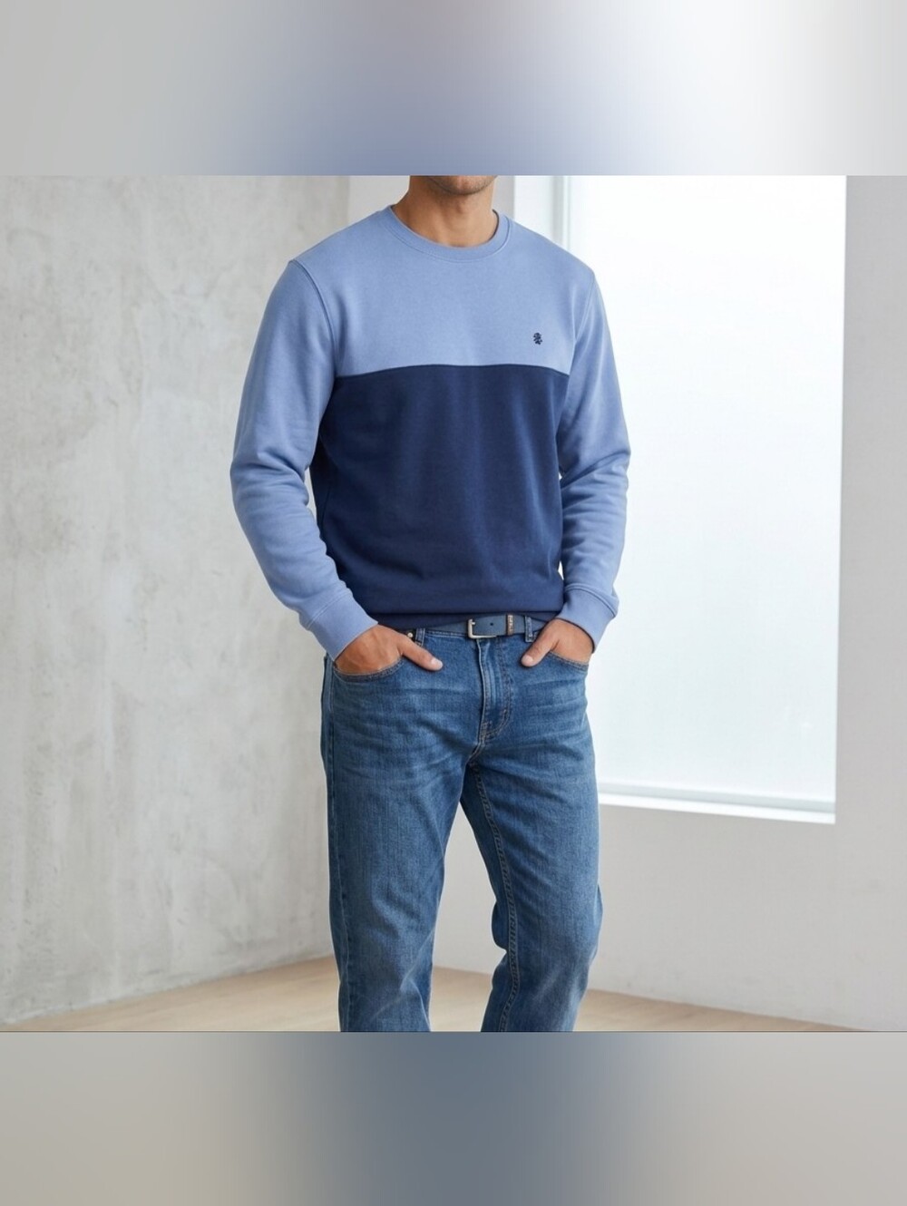 IZOD Advantage Performance Color Block Sweatshirt Sz XL